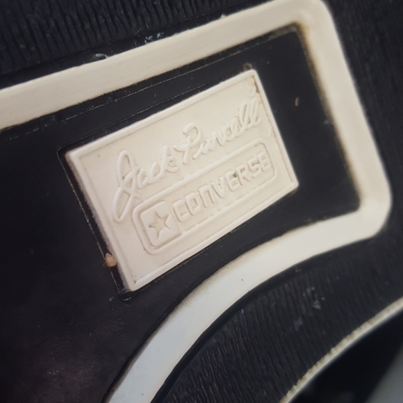 JACK PURCELL CONVERSE Men 3.5 /Wo 5 Black Leather - Picture 7 of 8